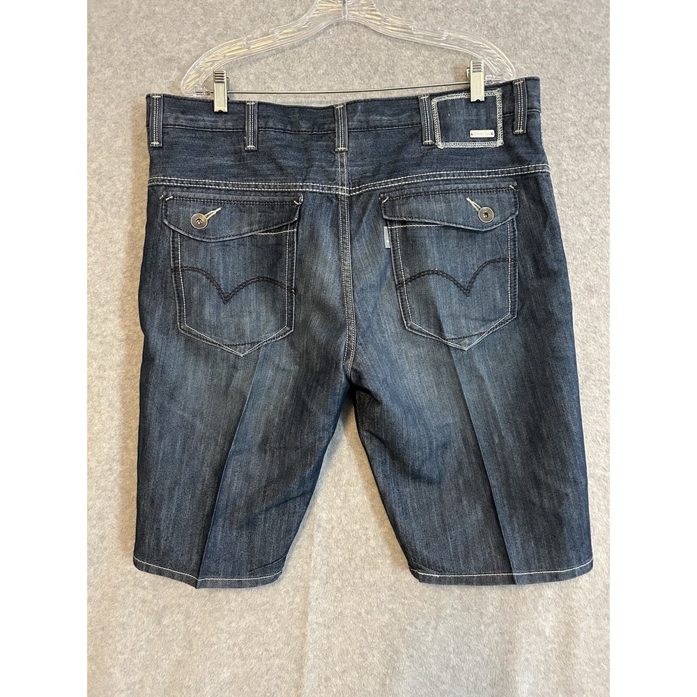 Levi's Silver Tab Denim Jean Shorts Mens Size 38 Back Pocket Flaps Vintage
